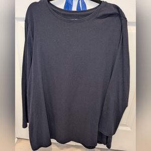 Lane Bryant 22/24L Black Long Sleeve Top